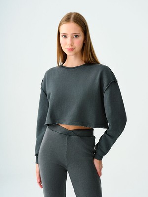 Loft Crop Kadın Sweatshirt