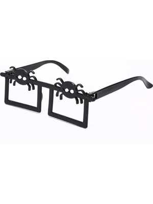 Pandoli Halloween Camsız Örümcek Şekilli Parti Gözlüğü 1 Adet Siyah Renk