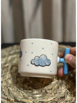 Den Tasarım Hediyelik Bulut/cloud Desen Kupa/mug 2'li