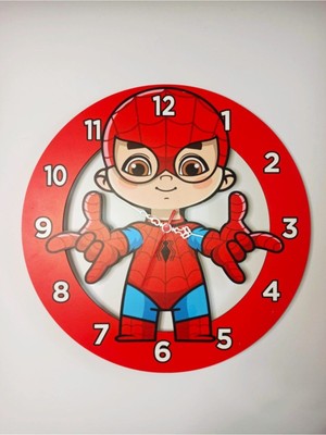 Mediterian Örümcek Çocuk Duvar Saati