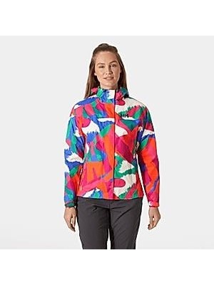 Helly Hansen W Loke Print Yağmurluk Mont Kadın Yağmurluk