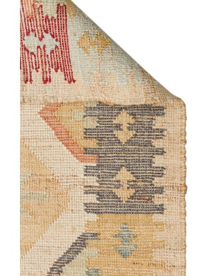 Eko Halı Cicim Kilim Ck 02 Multy Vıntage Desenlere Sahip Renkli El Dokuma Cicim Kilim