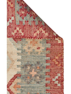 Eko Halı Cicim Kilim Ck 01 Multy Vıntage Desenlere Sahip Renkli El Dokuma Cicim Kilim