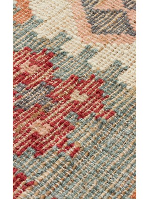 Eko Halı Cicim Kilim Ck 01 Multy Vıntage Desenlere Sahip Renkli El Dokuma Cicim Kilim