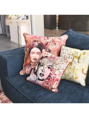 Baci Milano Memories Marilyn Kadife Yastık 45 cm x 45 cm