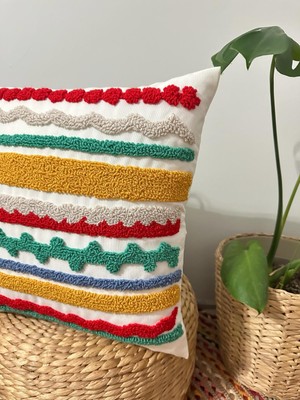 Punchh Atolyesii Punchhatolyesii  Bohem  Renkli Elyapımı Punch  Punch El  Yapımı  El Emeği %100 2 Li Set  Takımet