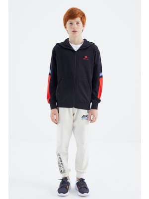 Tommy Life Tommy Life  Lacivert Fermuarlı Erkek Çocuk Sweatshirt - 11180