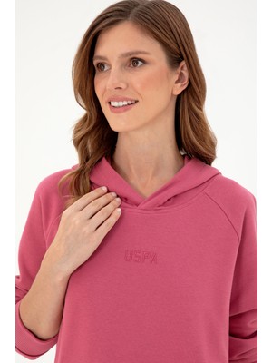 U.S. Polo Assn.  Kadın Koyu Pembe Sweatshirt 50296944-VR167