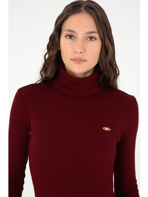 U.S. Polo Assn.  Kadın Bordo Sweatshirt 50297393-VR014