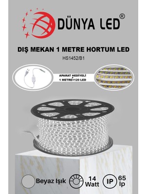 Meg Light Store 220V Trafosuz Beyaz Şerit LED 1mt