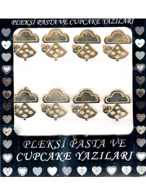 Pleksi Pasta & Cupcake Süsleri