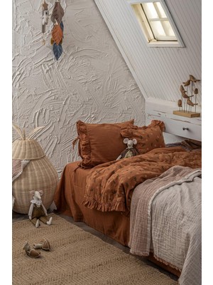 Ecocotton Mirela Terra  Pamuk Bebek Nevresim Takımı