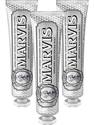 Marvis Smokers Whitening Mint Diş Macunu 85 ml 3 Adet