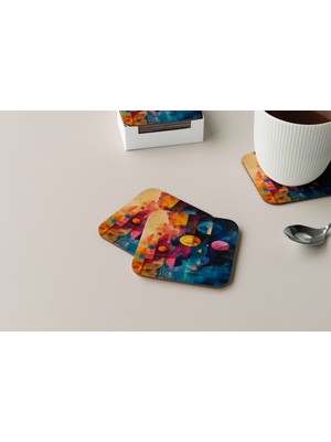 BD Digital Dekoratif Bardak Altlığı Circle Design 28