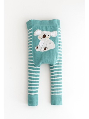 Mama Yoyo Nou Nou Koala Desenli Unisex Bebek Triko Tayt Pantolon