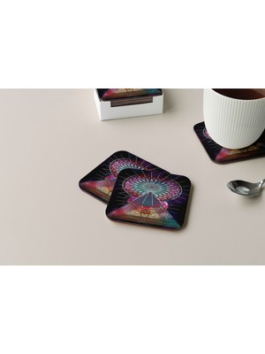 BD Digital Dekoratif Bardak Altlığı Yogo Pozları 166