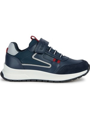 Geox Erkek Çocuk Lacivert Briezee Boy Bağcıklı Sneaker J36GMA054FUC4244