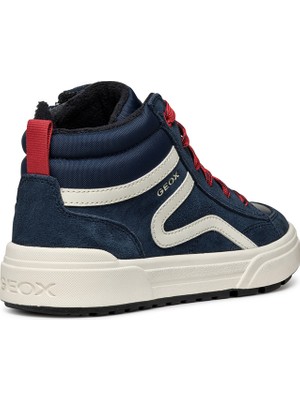 Geox Erkek Çocuk Lacivert Weemble Bağcıklı Fermuar Detaylı Bilekli Sneaker J36HAA022FUC0735