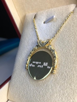 Vogutima Serenay Kolye • Je T’aime • Seni Seviyorum Kolyesi 18 K Gold 925 Gümüş  Sevgiliye • Eşe Hediye Kolye