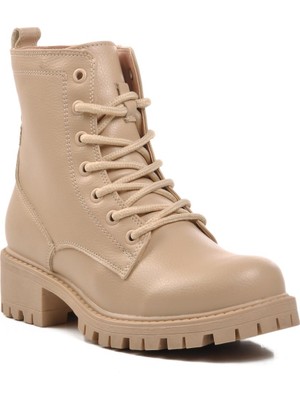 Ayakmod 23008 Bej Içi Kürklü Kadın Bot