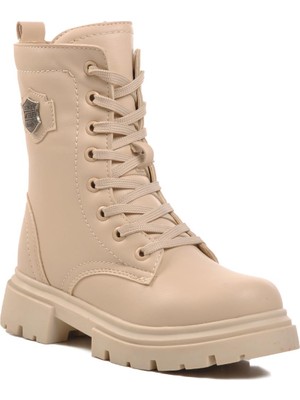 Ayakmod 24028-F Bej Geniş Kalıp Çocuk Bot