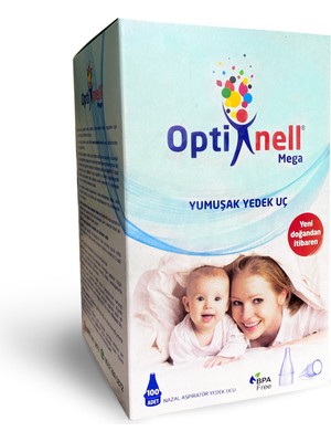 Optinell Nazal Burun Aspiratör 100'lü Otribebe Uyumlu Yedek Uç