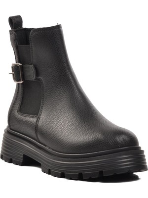 Ayakmod 677008 Siyah Slip-On Kadın Bot