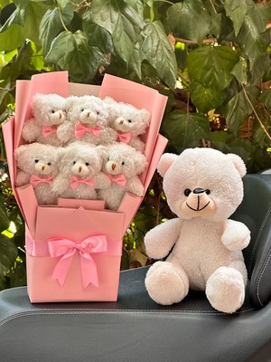 Premium Peluş Ayıcık Oyuncak, Ayıcık  Buketi Sevgiliye, Arkadaşa Doğum Günü Hediyesi