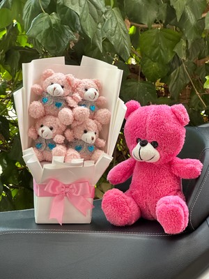 Premium Peluş Ayıcık Oyuncak, Ayıcık  Buketi Sevgiliye, Arkadaşa Doğum Günü Hediyesi