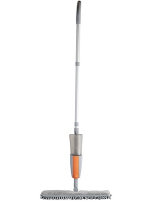Mediterian Çift Moplu Temizlik Seti, Alüminyum Saplı, Cam ve Yüzey Temizleyici, Renk: Gri