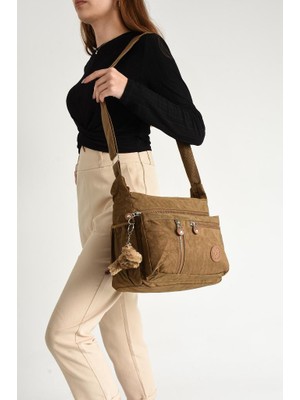 Kadın Omuz Çantası Çok Cepli Hafif Yağmur Geçirmez Klinkır Kumaş 30*20 cm Günlük Kullanıma Uygun