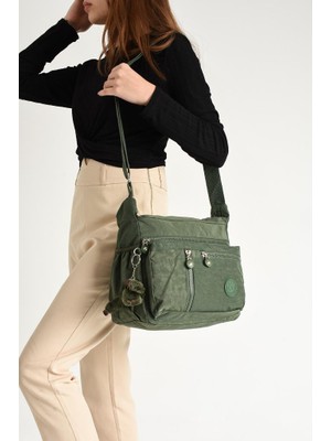 Kadın Omuz Çantası Çok Cepli Hafif Yağmur Geçirmez Klinkır Kumaş 30*20 cm Günlük Kullanıma Uygun