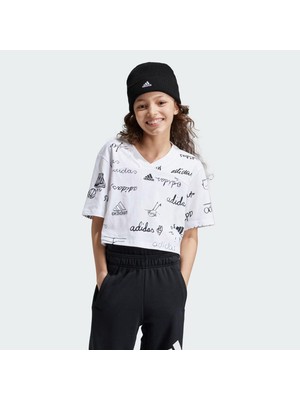 Adidas Brand Love Cropped Çocuk Tişört