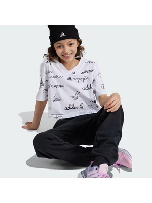 Adidas Brand Love Cropped Çocuk Tişört