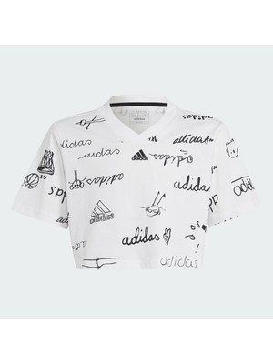 Adidas Brand Love Cropped Çocuk Tişört