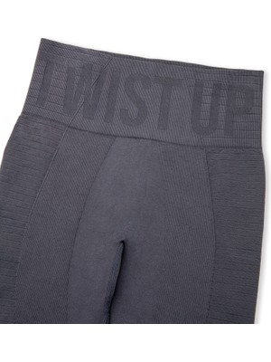 Twist Up Logo Jakarlı Seamless Tayt