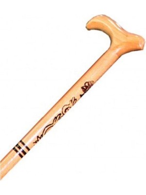 Nidage Ahşap Işlemeli Baston Ağaç Baston Kayın Gürgen Ağacı Baston