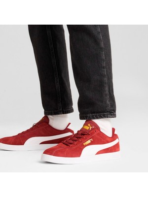 Puma Club II Unisex Kırmızı Sneaker Nefes Alabilir Yapı ile Kadınlar İçin Koşu ve Yürüyüş