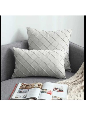 Woodhub 1 Adet Çima Kapitoneli Dekoratif Kırlent Kılıfı