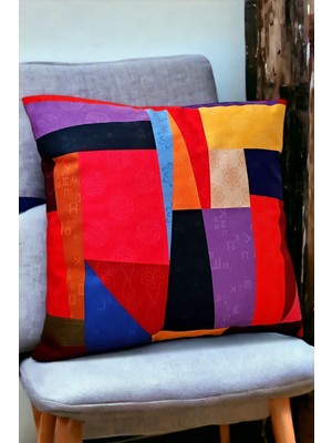 Woodhub Pro Kırlent Kılıfı Dekoratif Düz Sade Renkli Panç Yapılabilir Kılıf Tekli Yastık Kılıfı Patchwork