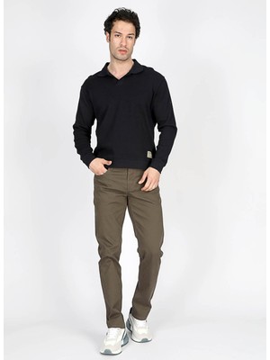 Lee Cooper Normal Bel Slim Straight Haki Erkek Chino Pantolon 251 Lcm 221002 Jagger Haki