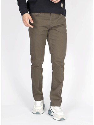 Lee Cooper Normal Bel Slim Straight Haki Erkek Chino Pantolon 251 Lcm 221002 Jagger Haki