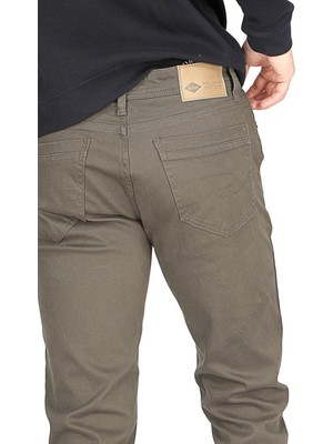 Lee Cooper Normal Bel Slim Straight Haki Erkek Chino Pantolon 251 Lcm 221002 Jagger Haki