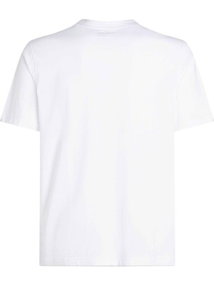 Calvin Klein Calvin Klein Beyaz Erkek Normal Düz T-Shirt 00GMF4K113YAA-PW - Graphıc T-Shırt