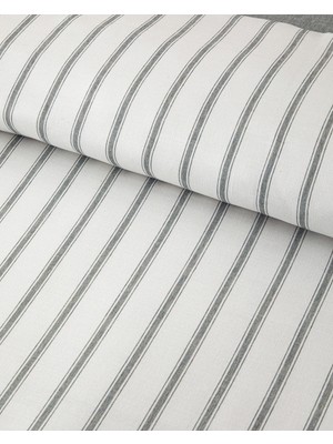 English Home Pure Stripe Ipliği Boyalı Tek Kişilik Nevresim Takımı 160X220 cm Yeşil