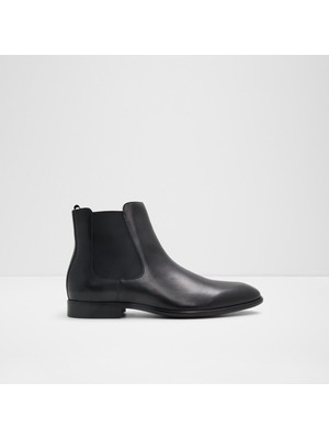 Aldo Braymond Siyah Deri Bot - Platform Topuklu, Slip-On, Rahat Kullanım Özelliği