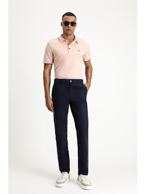 Regular Fit Likralı Kanvas/ Chino Pantolon