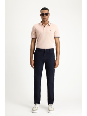 Regular Fit Likralı Kanvas/ Chino Pantolon