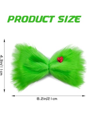 LWJG120 Large Furry Bow Christmas Hairpin Girls Women Halloween Hairpin Halloween Role Playing Costume Accessories Props (Yurt Dışından)