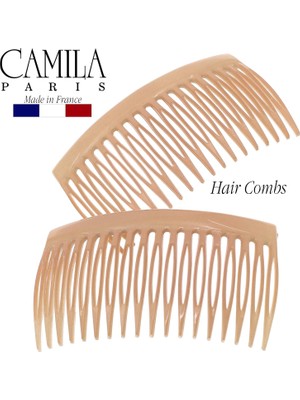 LWJG120 French Hair Comb Curved Beige French Twist Hair Comb Decorated Strong Fixed Hair Clip Suitable For Styling Girls Hair Accessories (Yurt Dışından)